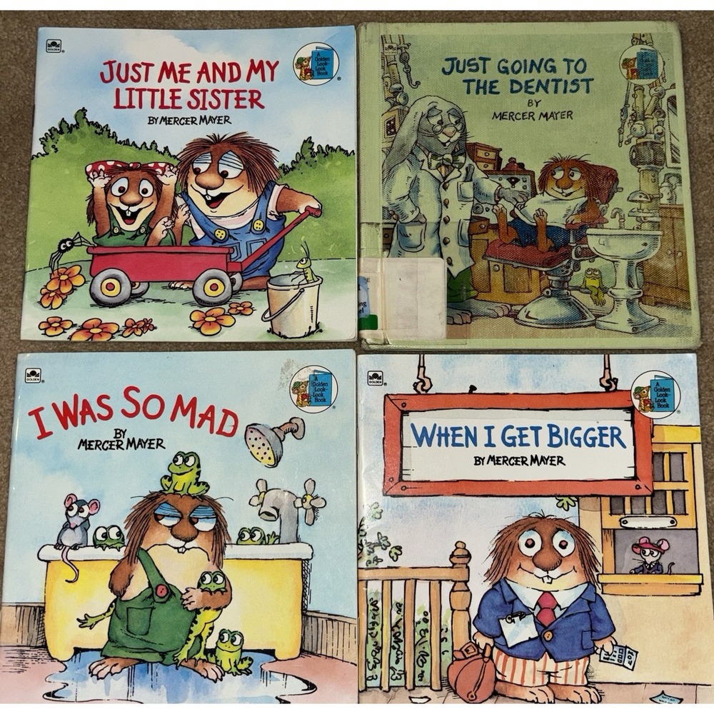 Lot of 4 Vintage Little Critter Paperback Books by Mercer Meyer